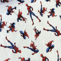 tejido algodon spiderman marvel